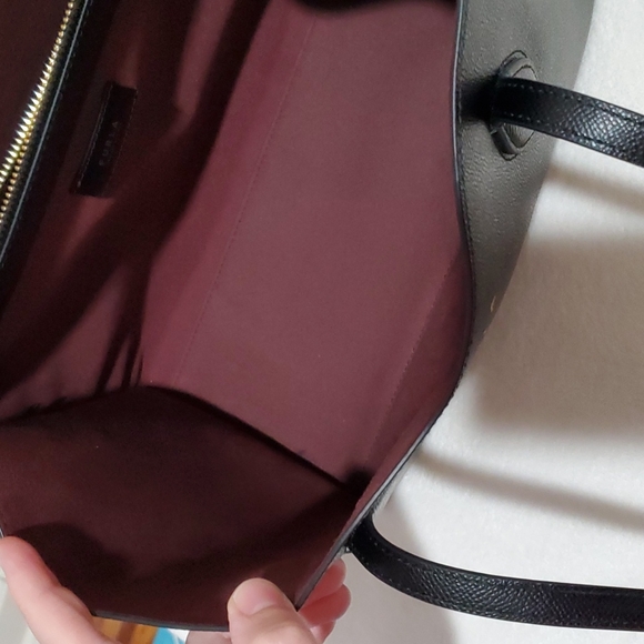 ❌️SOLD❌️Furla Black Tote Leather Bag - Picture 11 of 12